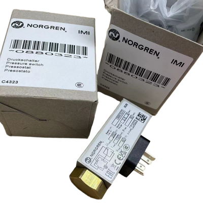 G1/4ねじ 0.5-8bar 圧力スイッチ NORGREN 0880323 工作機械用流体配管圧力モニター