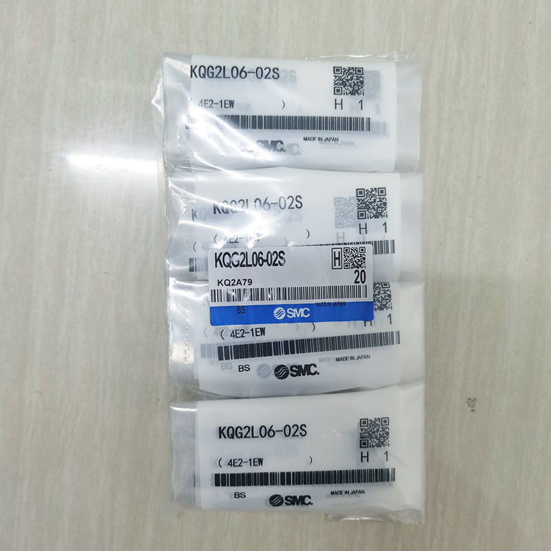 SMC KQG2L06-02S 6mmチューブ,1/8Rポートのための男性肘をフィットする