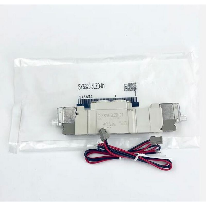 SMC SY5320-6LZD-C4 パネウマティックソレノイドバルブ DC12V 3 ポジション 閉ざされたセンター ワンタッチ 固定ポート サイズ ø4