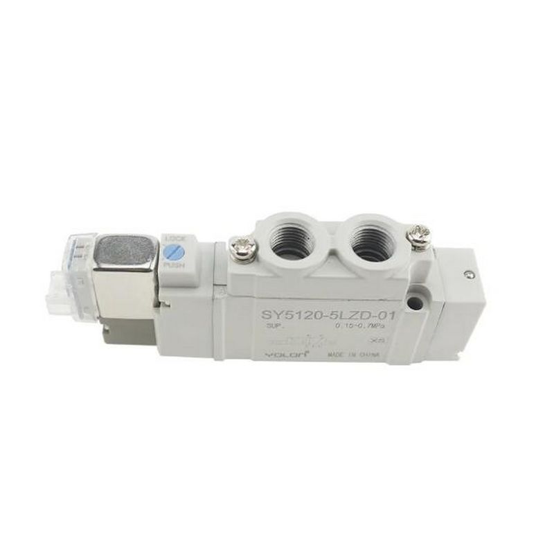 SMC電磁弁 SY5320-5LZD-C6 DC12V ワンタッチ・フィッティング・ポート サイズ ø6 3 ポジション 閉ざされたセンター