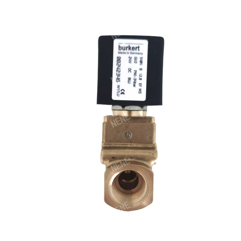 00126162 6014 D バーカート電磁弁 直作用 下板接続 通常開け 2.0 流孔 AC24V 8W ブラス バルブ ボディ 0~10bar