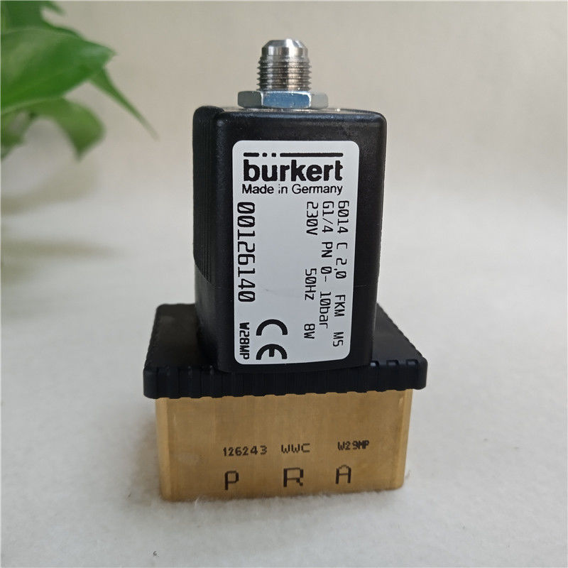 バークレット電磁弁 6014C 2.0 FKM G1/4 PN 0-10bar 230V 00126140