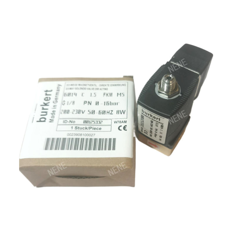 G1/4 バーカート電磁弁 00125302 6013 タイプ 直作用インチ 2/2 普通閉 3.0 流孔 FKM 密閉銅弁体 24VAC 8W 0~10bar