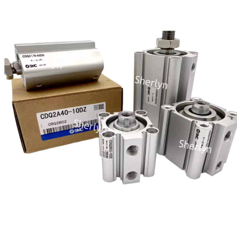 SMC CQ2A12-10D CQ2 スタンダードシリンダー, 12mm シリンダーボア, 10mm L ストローク,ダブルアクション シリンダーアクション,両端をタップしたマウント