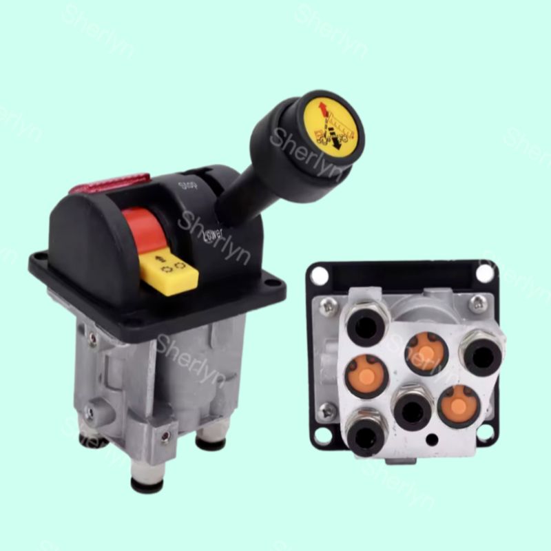 BKQF34-B 14750650H 4ホールダンプトラックゴムハンドルバルブ M6ロックドラムトラック制御バルブ