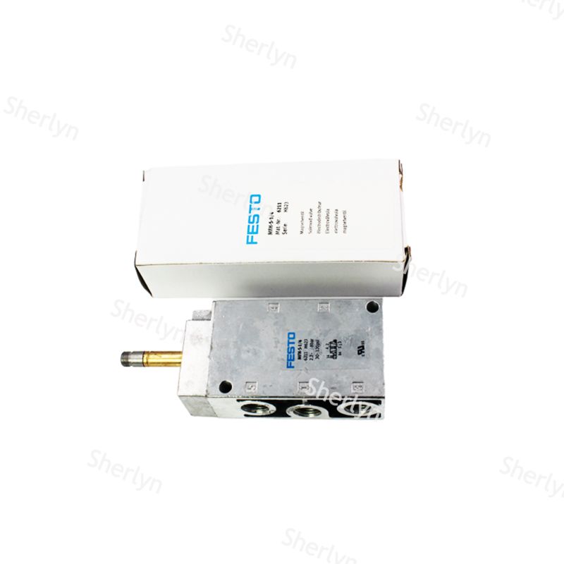 32mm幅寸法 Festo ソレノイドバルブ 5/2 バルブ機能 電気作動タイプ