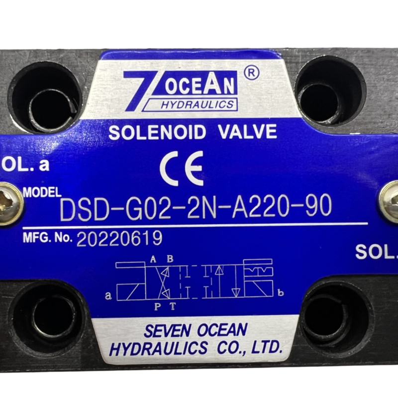 7 OCEAN パネウマティックソレノイドバルブ DSD-G02-2N-A220-90 AC220 電圧方向制御バルブ
