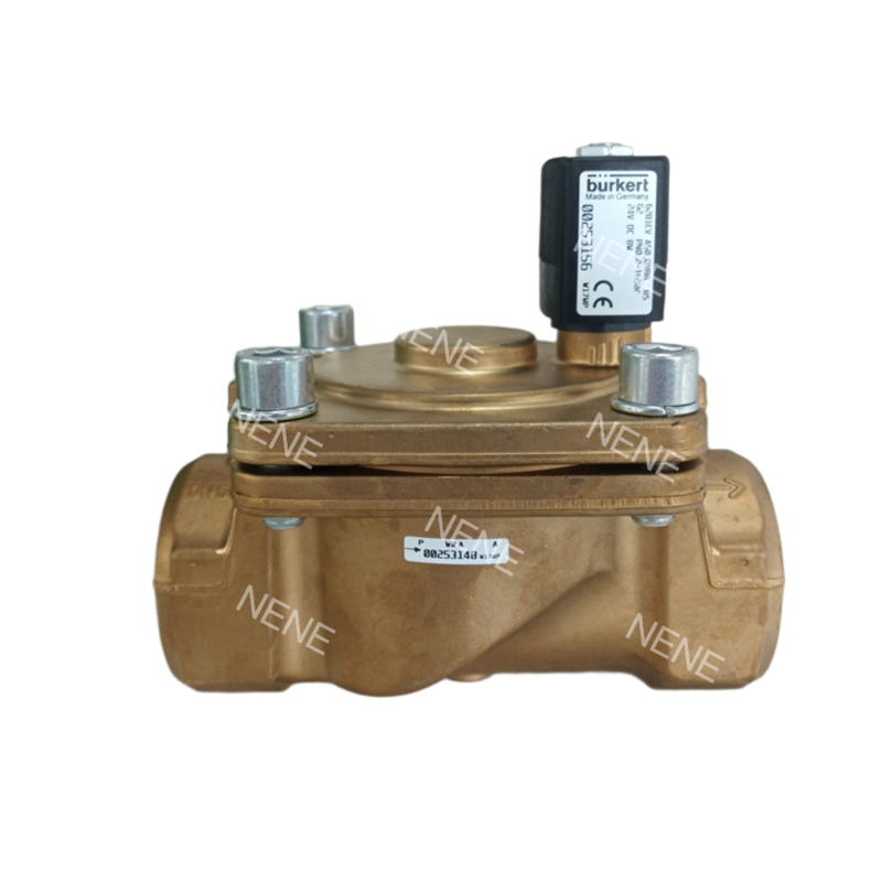 Burkert ソレノイドバルブ 00221851 6281 G3/4 2/2 常時閉 20.0 フローホール NBR シール 真鍮バルブボディ AC24V 8W
