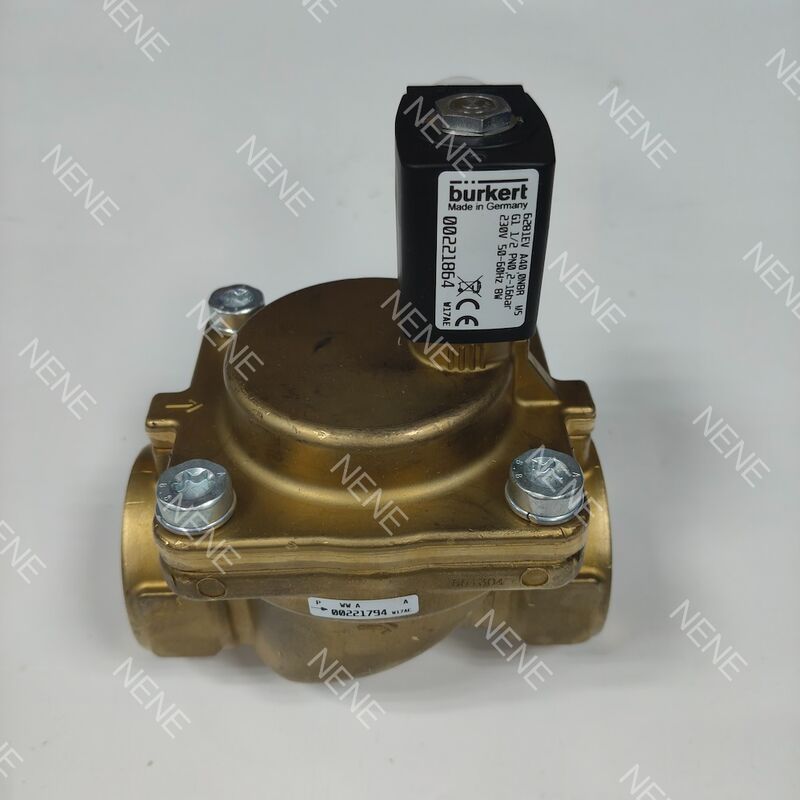 00253156 6281 G2 2/2 normally closed 50.0 flow hole NBR sealed DC24V Brass Body Burkert Solenoid Valve 6281