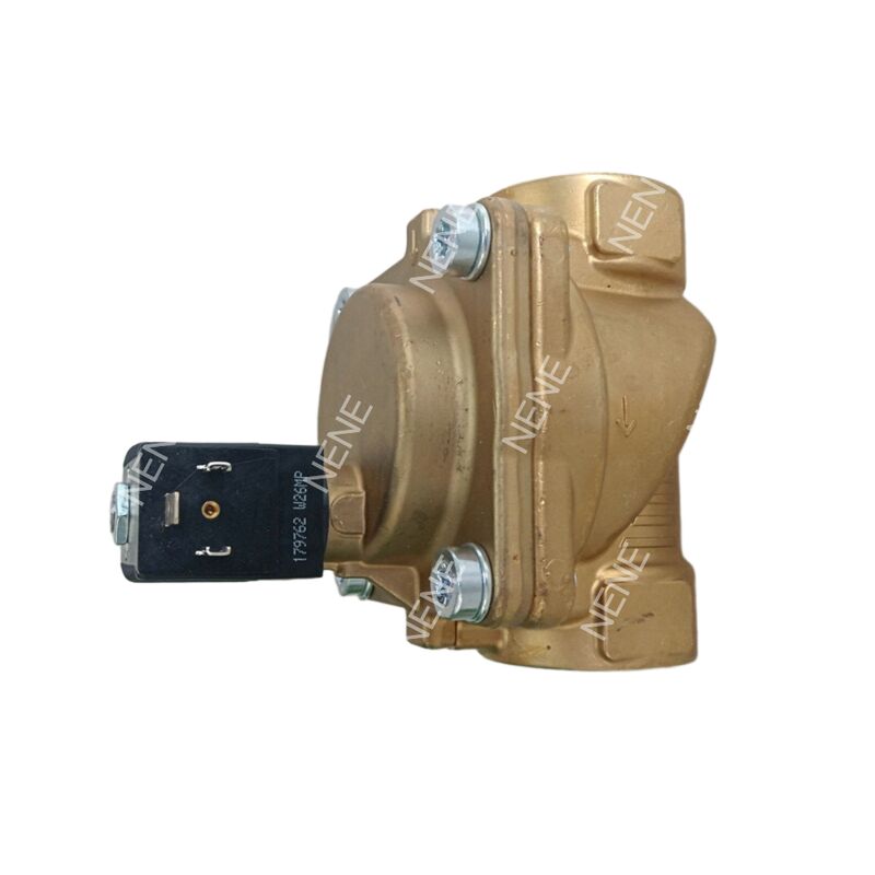 00221952 G1/2 2/2 Normally Closed 13.0 Flow Hole NBR Sealed Brass Valve Body Burkert Solenoid Valve DC24V 8W 0.2-16bar -10~+80 ℃ 6281 Type