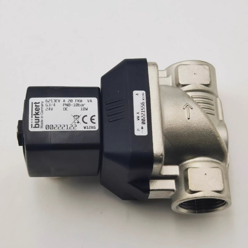 BURKERT 00222122 00222123 00222125 6213EV A 20 FKM VA G3/4 PN0-10bar ステンレス鋼電磁弁