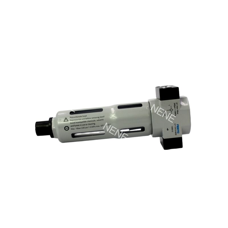 MPAゲージ0.5-7barのフィルター調節器で Festo LFR-1/4-D-7-MINI-MPA 8002301 40μm G1/4 圧力ゲージのマニュアル排水亜鉛合金