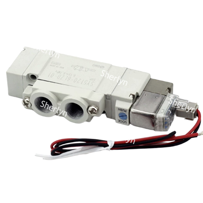 Φ4 プッシュインフィッティング, パイロットライト付き12V DCコイル,SMC SY3120‐6LZD‐C4電磁弁,高サイクルパッケージング機械とロボットグリップシステムに適しています.