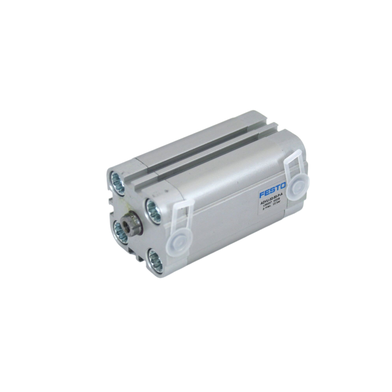 スピードサイクリング M5ポート 外線スレッド 25mm 穴 15mm ストローク FESTO ADVU-25-15-A-P-A 156610 磁気リング付き二重作用の気圧棒シリンダー ISO 6432 組み立てラインストッパー