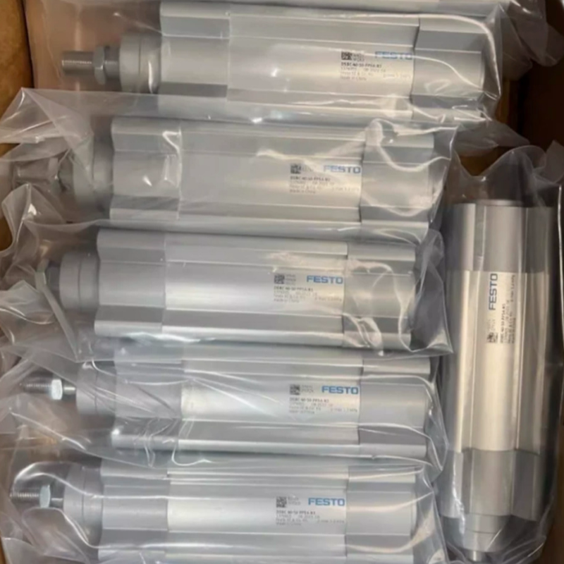 32mm 穴 80mm ストロック FESTO DNC32-80-PPV-A 163307 双方向調整可能なPPV 气圧枕付き 双作用気筒