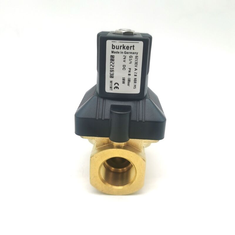 本物のバーカーテタイプ6213電磁弁 00221621 AC220V 8W,G3/4 2/2 Way 通常閉ざされた銅弁,13フローオリフィックス NBRシール,-10~80°C 0-10バー 中間制御
