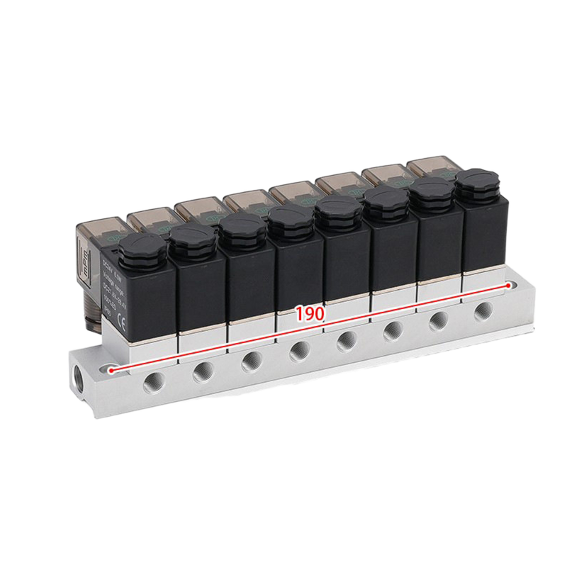 1入口-8出口 2V025-06-8F電磁弁 マニフォールドと 2V025-06-10F 1入口-10出口 FKMシールリング 多位置気取り弁