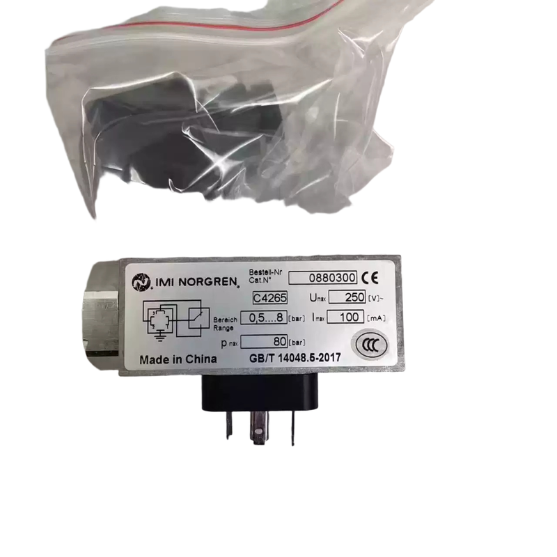 IMI NORGREN 0880300 Pressure Switch G1/4 Thread 0.5 to 8bar Pressure Alarm Controller for Pneumatic Equipment