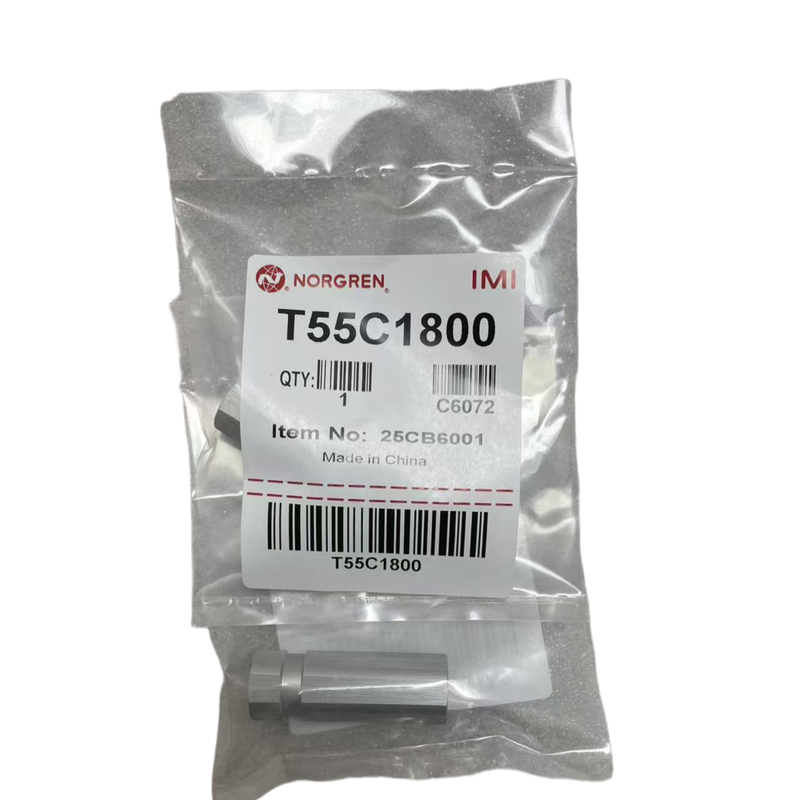 IMI Norgren T55C1800 小型ノンリターンバルブ G1/8 BSPPねじ ミニ空圧チェックバルブ 精密自動化機器用