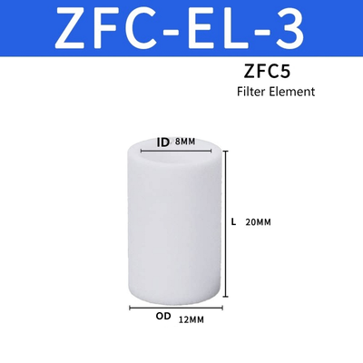 SMC ZFC‑EL‑3 ZFCシリーズ 本物フィルターカートリッジ 高い汚れ保持容量 割り込み微細ダスト粒子 ロボットピッキング＆プレース自動化空圧真空配管用